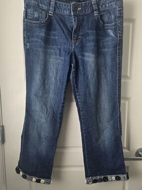 Calvin Klein Cropped And Customized Jeans